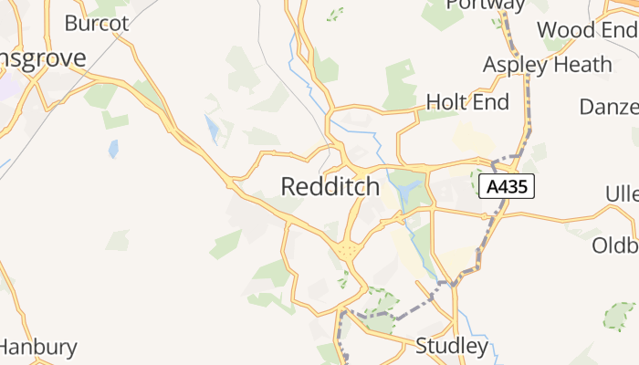Redditch online kaart