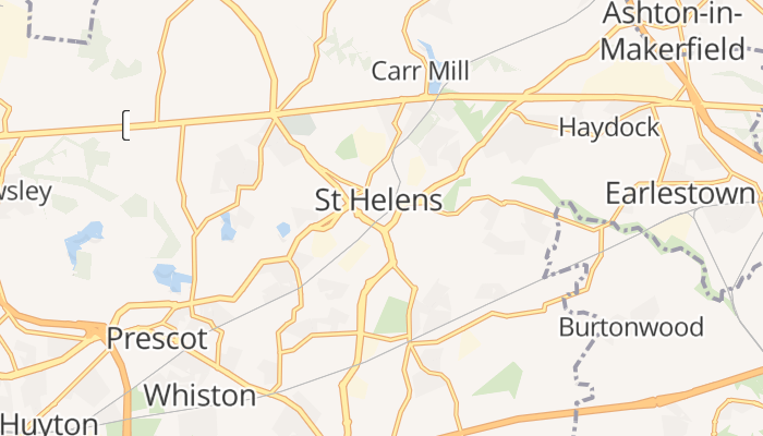St. Helens online kaart