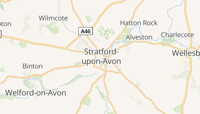Stratford-upon-Avon online kaart