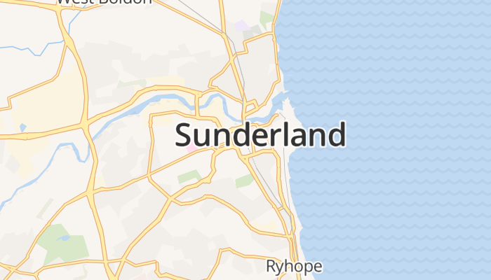 Sunderland online kaart