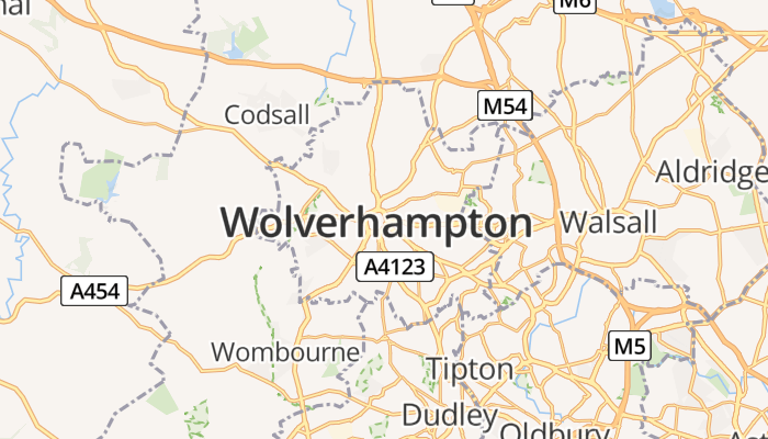 Wolverhampton online kaart