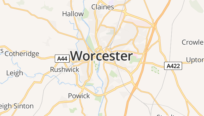 Worcester online kaart
