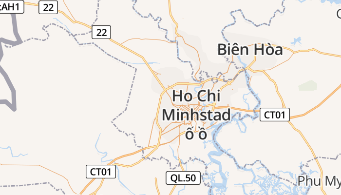 Ho Chi Minhstad online kaart