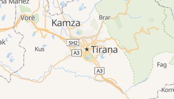 Tirana - szczegółowa mapa Google