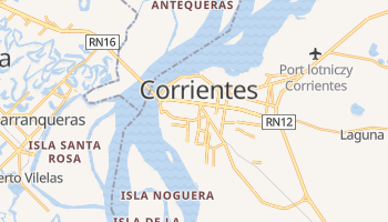 Corrientes - szczegółowa mapa Google