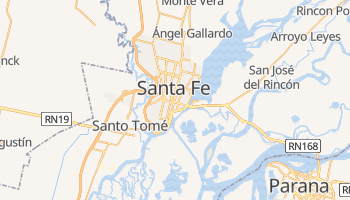 Santa Fe - szczegółowa mapa Google