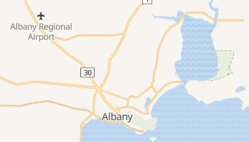 Albany - szczegółowa mapa Google