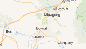Bowral - szczegółowa mapa Google