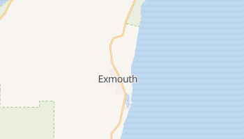 Exmouth - szczegółowa mapa Google