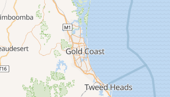 Gold Coast - szczegółowa mapa Google