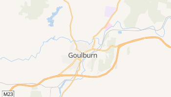 Goulburn - szczegółowa mapa Google