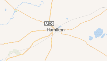 Hamilton - szczegółowa mapa Google