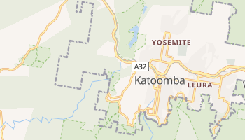 Katoomba - szczegółowa mapa Google
