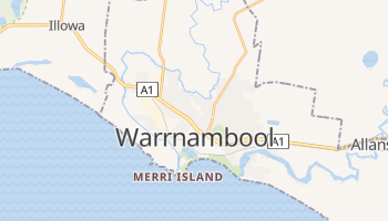 Warrnambool - szczegółowa mapa Google