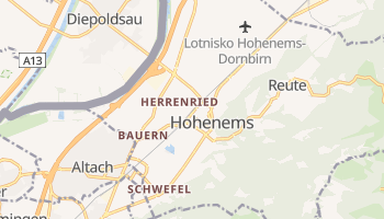 Hohenems - szczegółowa mapa Google