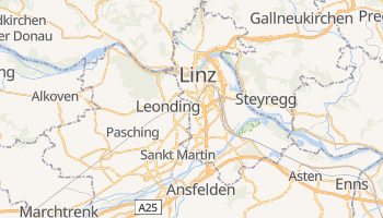 Linz - szczegółowa mapa Google