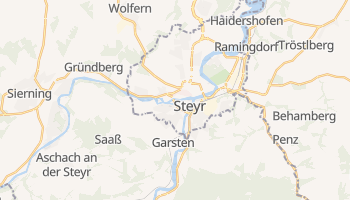 Steyr - szczegółowa mapa Google