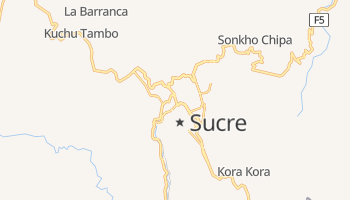 Sucre - szczegółowa mapa Google