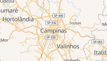Campinas - szczegółowa mapa Google