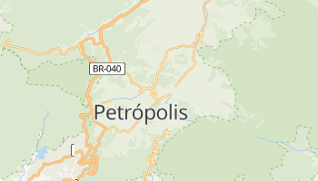 Petrópolis - szczegółowa mapa Google
