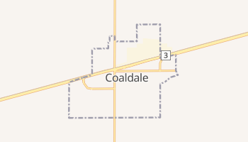 Coaldale - szczegółowa mapa Google