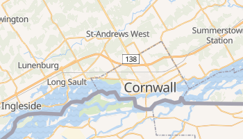 Kornwalia - szczegółowa mapa Google