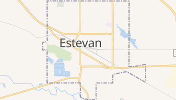 Estevan - szczegółowa mapa Google