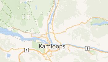 Kamloops - szczegółowa mapa Google