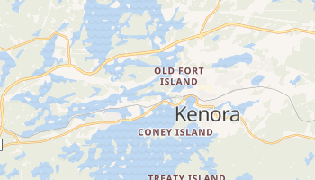 Kenora - szczegółowa mapa Google