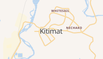 Kitimat - szczegółowa mapa Google