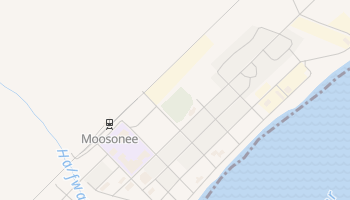 Moosonee - szczegółowa mapa Google