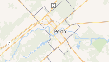 Perth - szczegółowa mapa Google