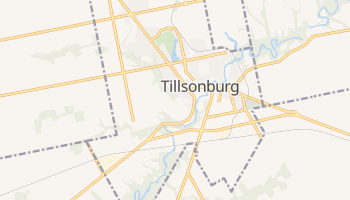 Tillsonburg - szczegółowa mapa Google
