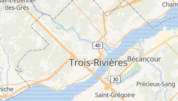 Trois-Rivières - szczegółowa mapa Google