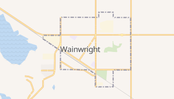 Wainwright - szczegółowa mapa Google