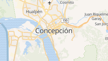 Concepción - szczegółowa mapa Google
