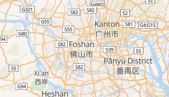Foshan - szczegółowa mapa Google