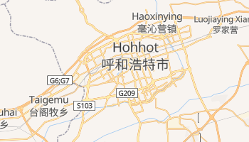 Hohhot - szczegółowa mapa Google
