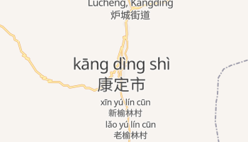 Kangding - szczegółowa mapa Google