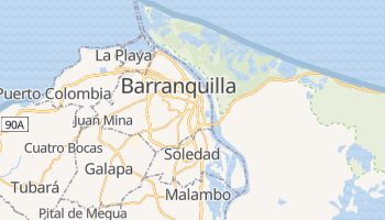Barranquilla - szczegółowa mapa Google