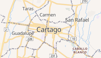 Cartago - szczegółowa mapa Google