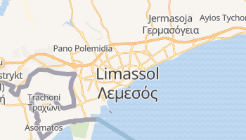 Limassol - szczegółowa mapa Google