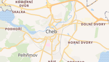 Cheb - szczegółowa mapa Google
