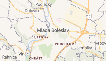 Mladá Boleslav - szczegółowa mapa Google