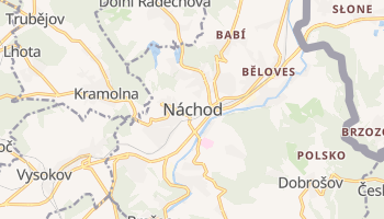 Náchod - szczegółowa mapa Google