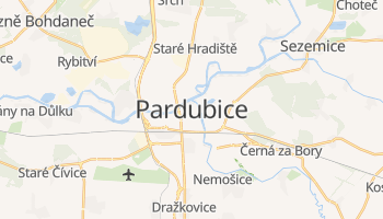 Pardubice - szczegółowa mapa Google