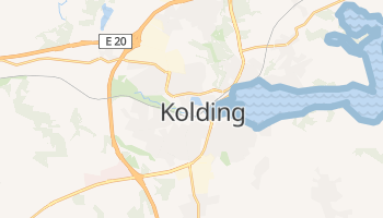 Gmina Kolding - szczegółowa mapa Google