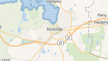 Roskilde - szczegółowa mapa Google