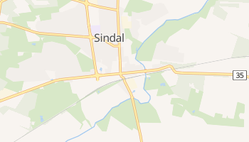 Gmina Sindal - szczegółowa mapa Google