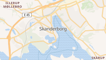 Gmina Skanderborg - szczegółowa mapa Google